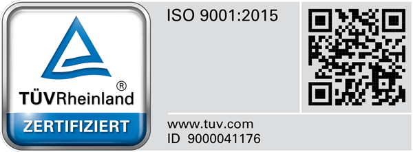 TÜV-zertifizierte Arbeitsweise